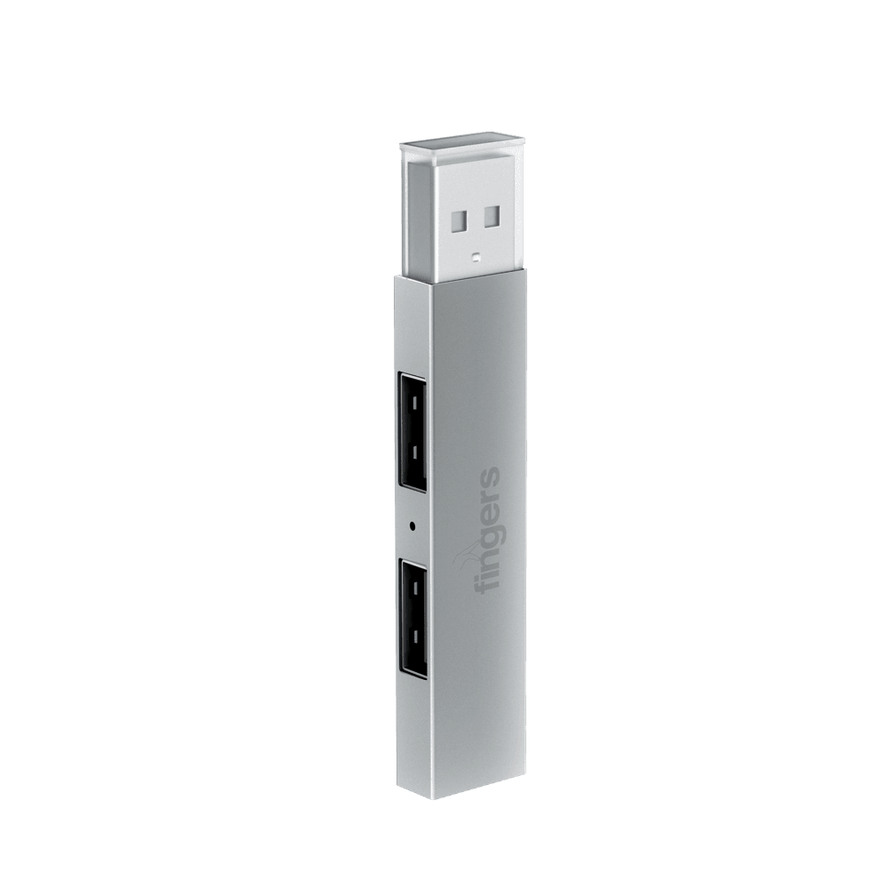 A standing view of FINGERS TriPort USB Hub