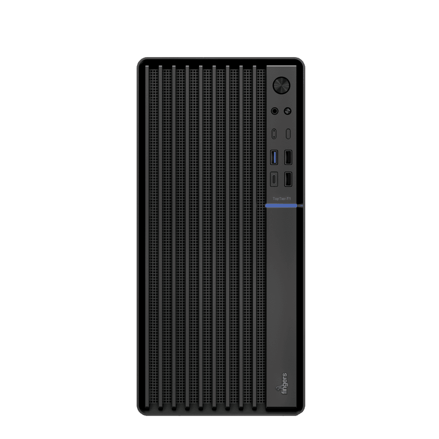 FINGERS TopTier-T1 gaming case slim profile with robust metal panels
