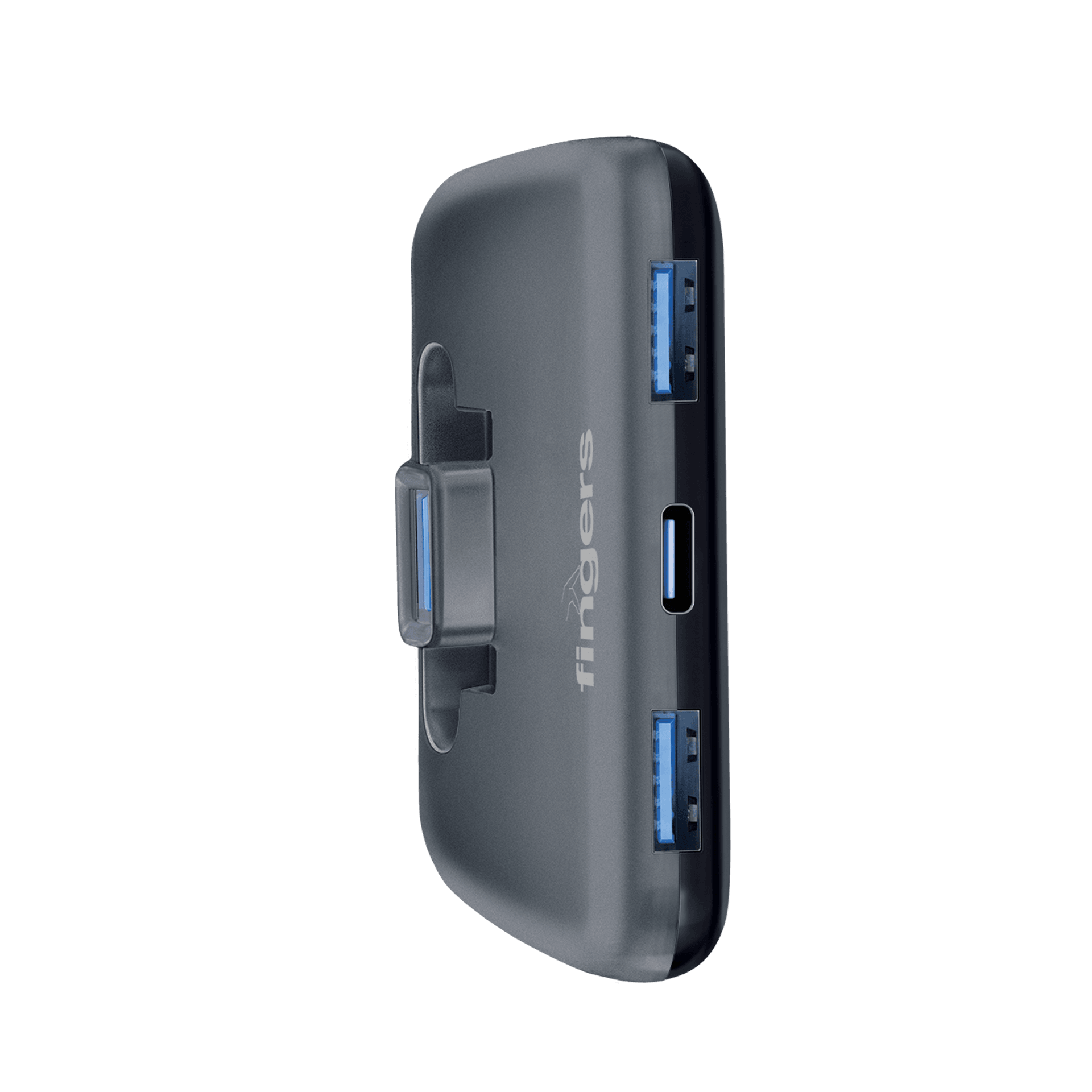 Slim side profile of the FINGERS NextGen-CCU3.0 PC accessories showing all ports clearly