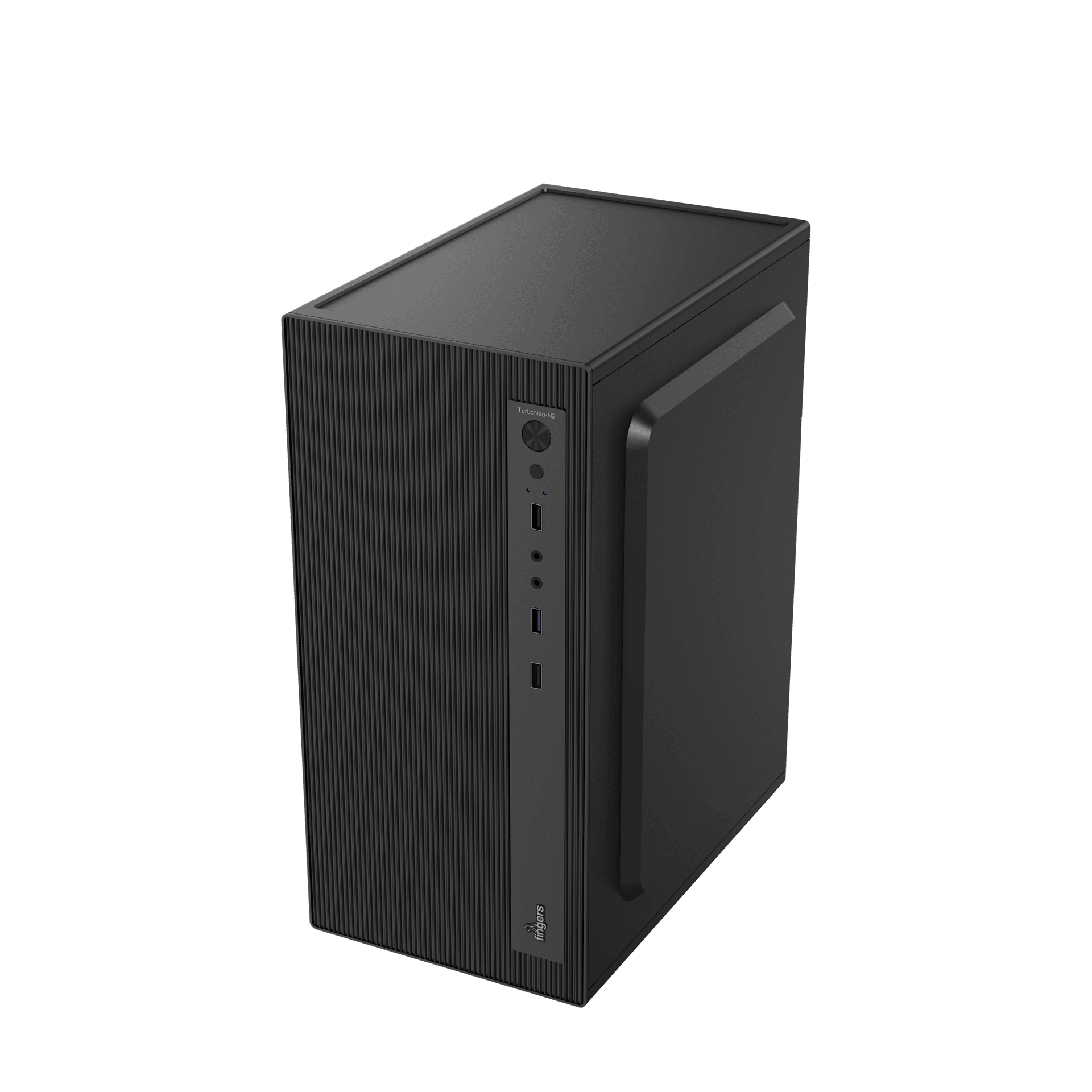 FINGERS TurboNeo-N2 black PC cabinet with a sleek front design